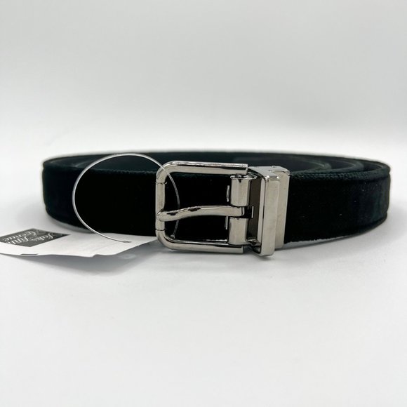 Dolce & Gabbana Black Velvet Belt - Picture 3 of 8